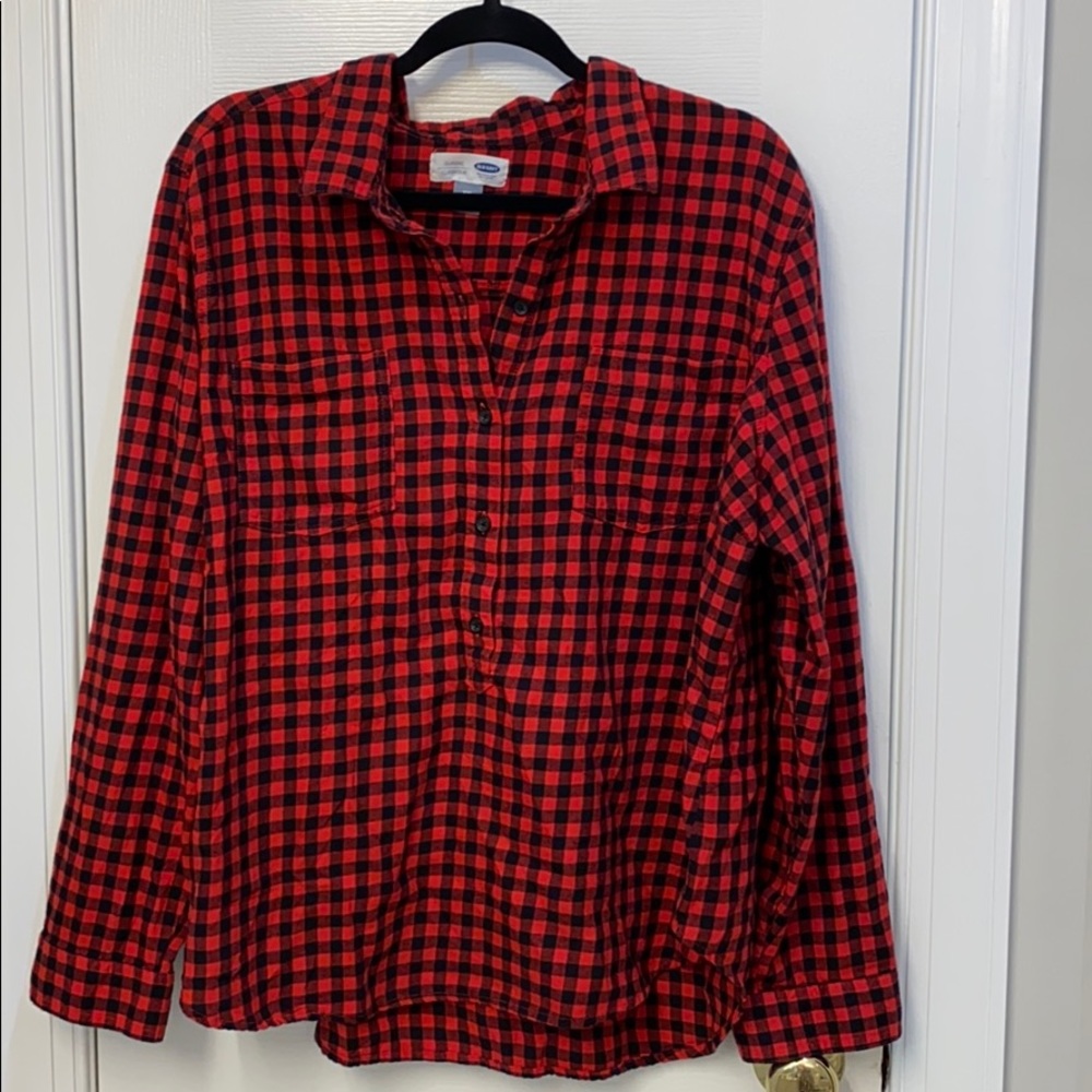 Old Navy Plaid Button-Up Shirt